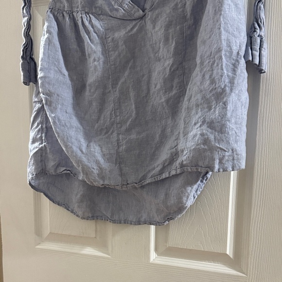 H by Halston Light Blue Long Sleeve Dress - Picture 3 of 7